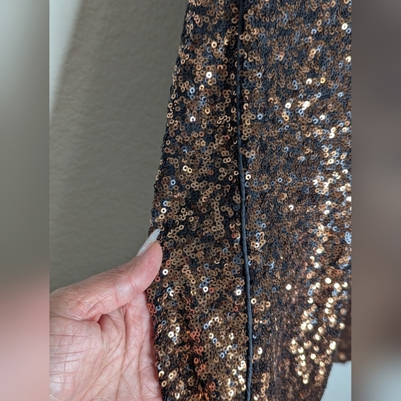 Johnny Was NWT Black and Copper Sequin Pants - Picture 8 of 16